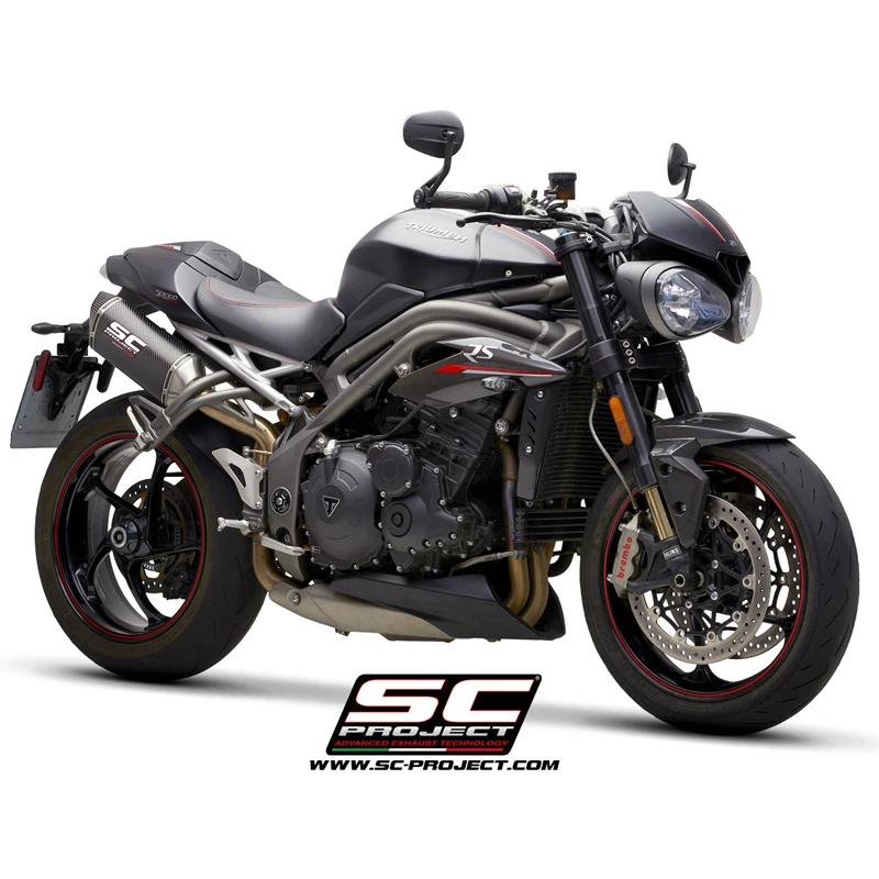 SC-Project T22-115 SC1-M Slip-on Exhaust For Triumph Speed Triple 1050 (2018-) 4 SC-Project T22-115 SC1-M Slip-on Exhaust For Triumph Speed Triple 1050 (2018-) - Image 4