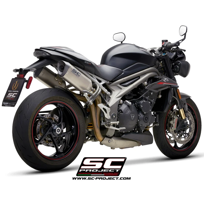 SC-Project T22-115 SC1-M Slip-on Exhaust For Triumph Speed Triple 1050 (2018-) 8 SC-Project T22-115 SC1-M Slip-on Exhaust For Triumph Speed Triple 1050 (2018-) - Image 8