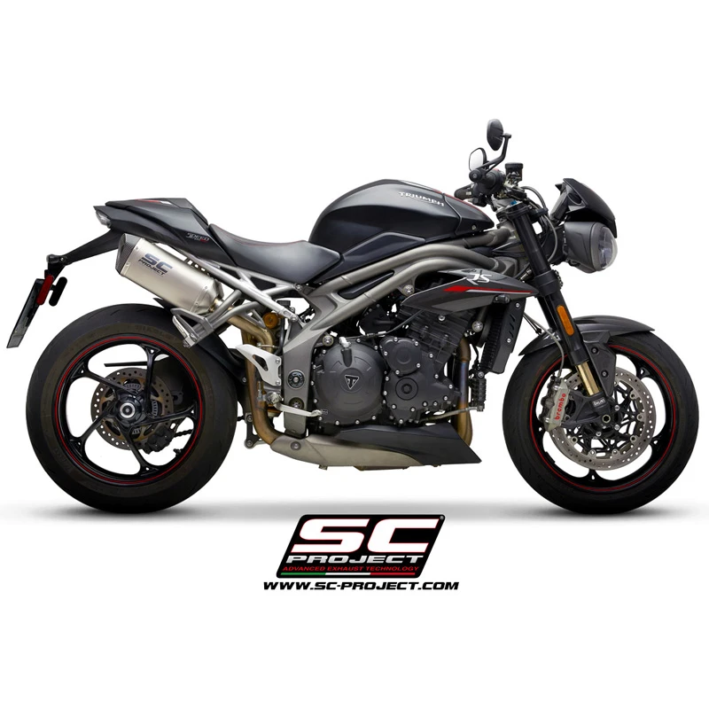 SC-Project T22-115 SC1-M Slip-on Exhaust For Triumph Speed Triple 1050 (2018-) 9 SC-Project T22-115 SC1-M Slip-on Exhaust For Triumph Speed Triple 1050 (2018-) - Image 9