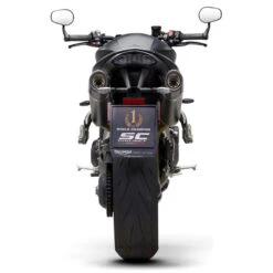 SC-Project T22-12C Oval Slip-on Exhaust, Carbon For Triumph Speed Triple '18-'20 -MotorVision Store sc project t22 12c oval slip on exhaust carbon image4