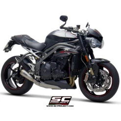 SC-Project T22-43T S1-GP Slip-on Exhaust, Titanium For Triumph Speed Triple S / RS (2018-) -MotorVision Store sc project t22 43t s1 gp slip on exhaust image4