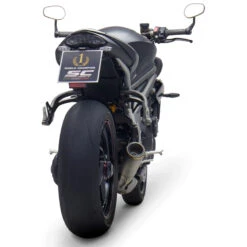 SC-Project T22-43T S1-GP Slip-on Exhaust, Titanium For Triumph Speed Triple S / RS (2018-) -MotorVision Store sc project t22 43t s1 gp slip on exhaust image5