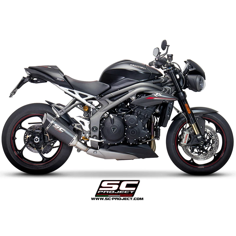 SC-Project T22-90 SC1-R Slip-on Exhaust For Triumph Speed Triple 1050 (2018-) 2 SC-Project T22-90 SC1-R Slip-on Exhaust For Triumph Speed Triple 1050 (2018-) - Image 2