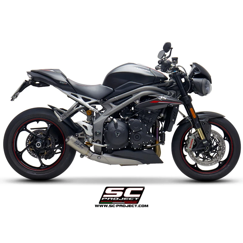 SC-Project T22-T38 CR-T Slip-on Exhaust For Triumph Speed Triple 1050 (2018-) 3 SC-Project T22-T38 CR-T Slip-on Exhaust For Triumph Speed Triple 1050 (2018-) - Image 3