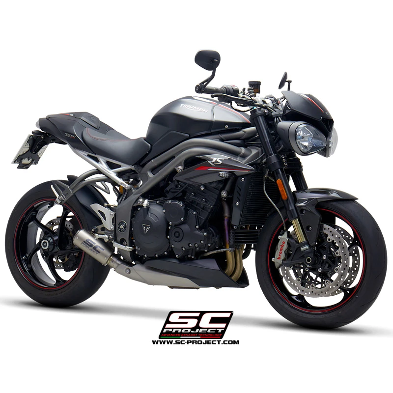 SC-Project T22-T38 CR-T Slip-on Exhaust For Triumph Speed Triple 1050 (2018-) 4 SC-Project T22-T38 CR-T Slip-on Exhaust For Triumph Speed Triple 1050 (2018-) - Image 4