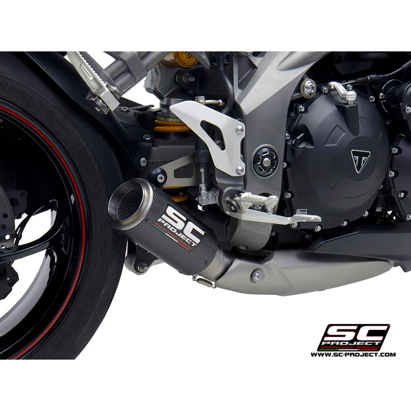 SC-Project T22-T38 CR-T Slip-on Exhaust For Triumph Speed Triple 1050 (2018-) 6 SC-Project T22-T38 CR-T Slip-on Exhaust For Triumph Speed Triple 1050 (2018-) - Image 6