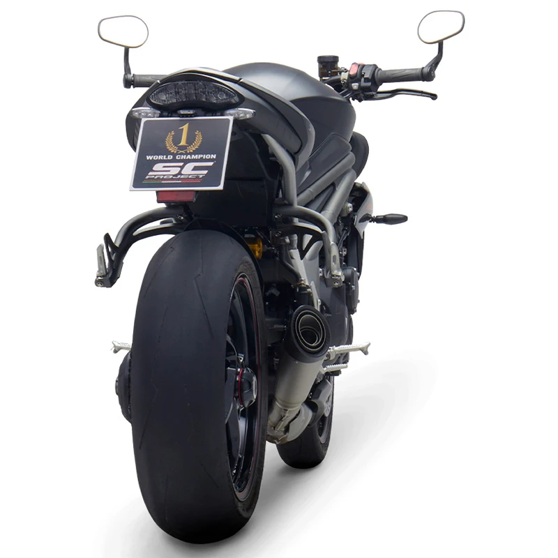 SC-Project T22-T41T S1 Slip-on Exhaust, Titanium For Triumph Speed Triple S / RS (2018-) 5 SC-Project T22-T41T S1 Slip-on Exhaust, Titanium For Triumph Speed Triple S / RS (2018-) - Image 5