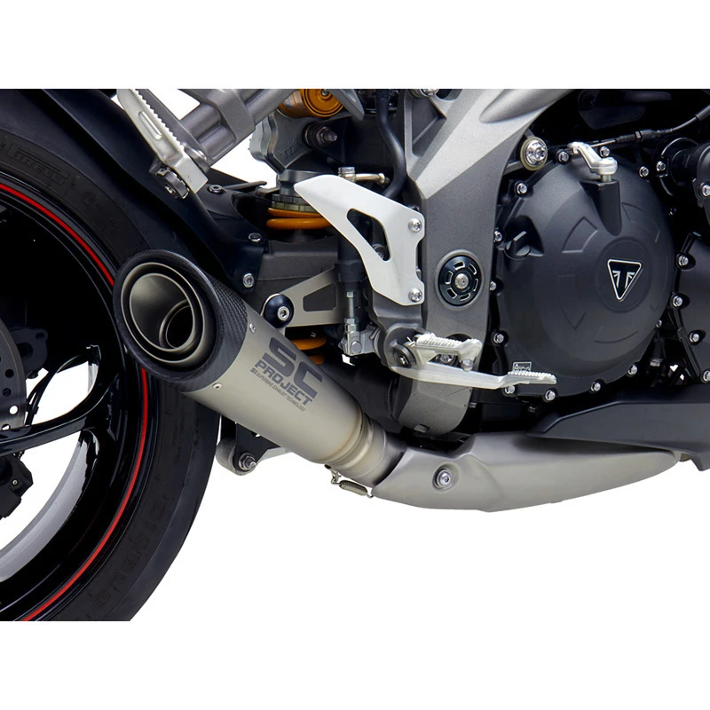 SC-Project T22-T41T S1 Slip-on Exhaust, Titanium For Triumph Speed Triple S / RS (2018-) 1 SC-Project T22-T41T S1 Slip-on Exhaust, Titanium For Triumph Speed Triple S / RS (2018-)