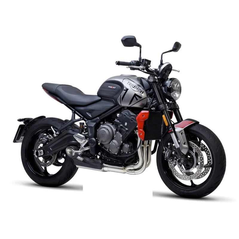 SC-Project T26-C135A STR-1 Full System Exhaust, Stainless Steel For Triumph Trident 660 '20- 2 SC-Project T26-C135A STR-1 Full System Exhaust, Stainless Steel For Triumph Trident 660 '20- - Image 2