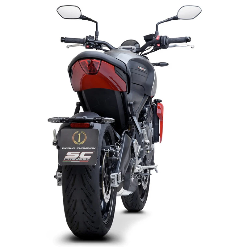 SC-Project T26-C135A STR-1 Full System Exhaust, Stainless Steel For Triumph Trident 660 '20- 3 SC-Project T26-C135A STR-1 Full System Exhaust, Stainless Steel For Triumph Trident 660 '20- - Image 3