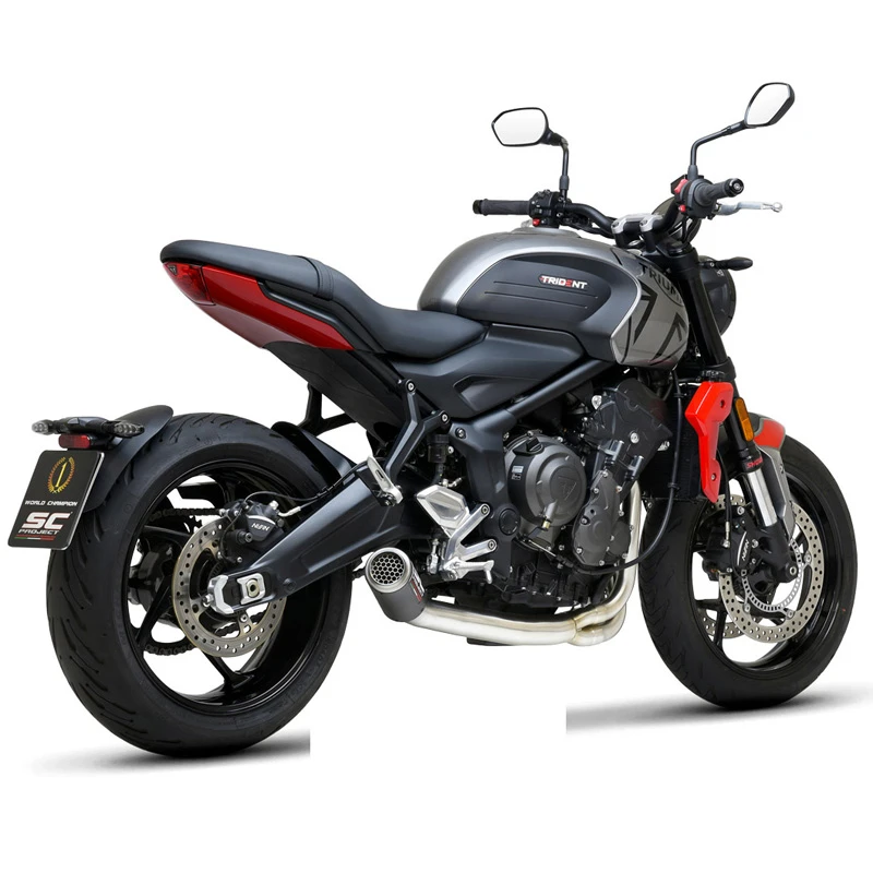 SC-Project T26-CDE38CR CR-T Full Exhaust, Carbon Fiber For Triumph Trident 660 (2020-) 2 SC-Project T26-CDE38CR CR-T Full Exhaust, Carbon Fiber For Triumph Trident 660 (2020-) - Image 2