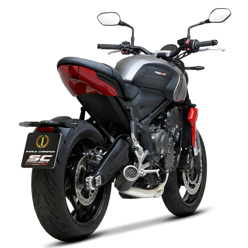 SC-Project T26-CDE38CR CR-T Full Exhaust, Carbon Fiber For Triumph Trident 660 (2020-) 3 SC-Project T26-CDE38CR CR-T Full Exhaust, Carbon Fiber For Triumph Trident 660 (2020-) - Image 3