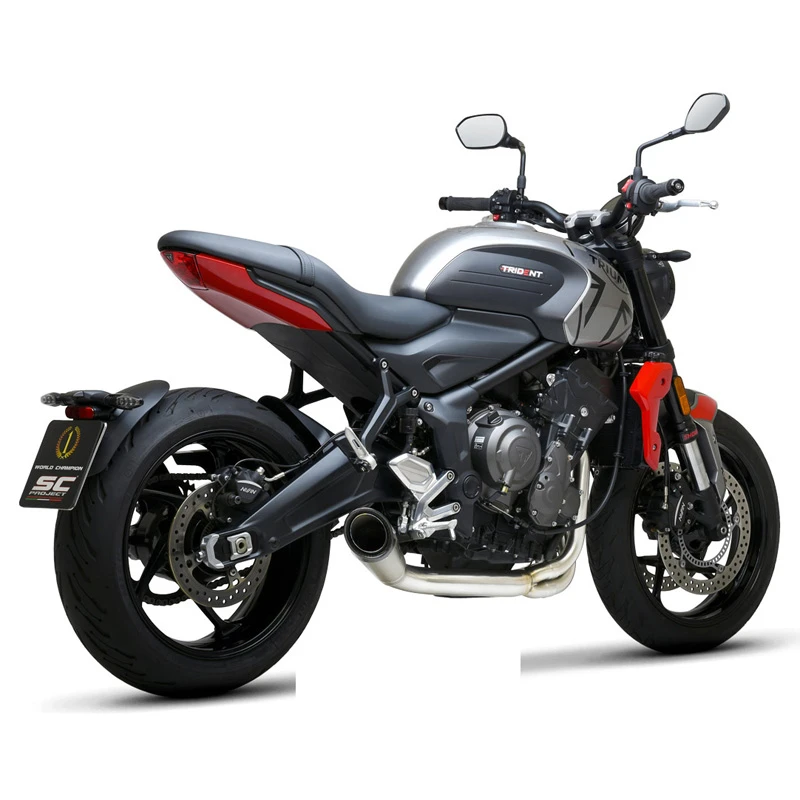SC-Project T26-CDE41T S1 Full System Exhaust, Titanium For Triumph Trident 660 '20- 3 SC-Project T26-CDE41T S1 Full System Exhaust, Titanium For Triumph Trident 660 '20- - Image 3