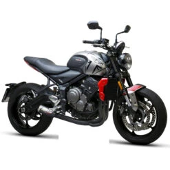 SC-Project T26-CDEMB36CR CR-T Full Exhaust, Matte Black For Triumph Trident 660 (2020-)