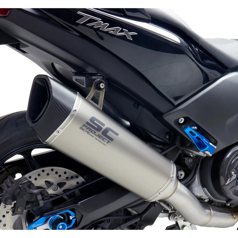 SC-Project Y24-C93T SC1-R Full Exhaust, Titanium For Yamaha T-Max 530 (2017-2019) 2 SC-Project Y24-C93T SC1-R Full Exhaust, Titanium For Yamaha T-Max 530 (2017-2019) - Image 2