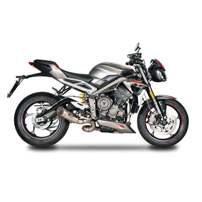 Spark GTR0501T Grid-O Slip-on Exhaust With Link Pipe Triumph Street Triple 765 RS (2017-) 3 Spark GTR0501T Grid-O Slip-on Exhaust With Link Pipe Triumph Street Triple 765 RS (2017-) - Image 3
