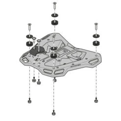 Sw-Motech GPT.01.529.16000/B Street-Rack For Honda CB650F / CBR650F (2014-) -MotorVision Store sw motech 01 529 15000 b alu rack toprack cb650f image3