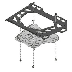 Sw-Motech GPT.01.529.16000/B Street-Rack For Honda CB650F / CBR650F (2014-) -MotorVision Store sw motech 01 529 15000 b alu rack toprack cb650f image4
