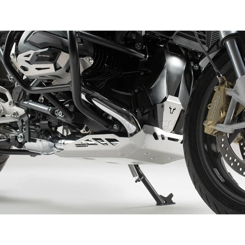 Sw-Motech MSS.07.573.10000.S Aluminum Skidplate, Silver For BMW R1200R / RS (2015-current) 2 Sw-Motech MSS.07.573.10000.S Aluminum Skidplate, Silver For BMW R1200R / RS (2015-current) - Image 2