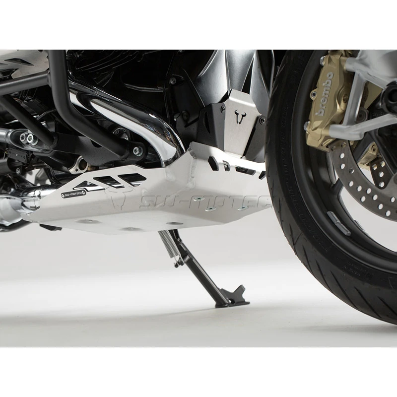 Sw-Motech MSS.07.573.10000.S Aluminum Skidplate, Silver For BMW R1200R / RS (2015-current) 4 Sw-Motech MSS.07.573.10000.S Aluminum Skidplate, Silver For BMW R1200R / RS (2015-current) - Image 4